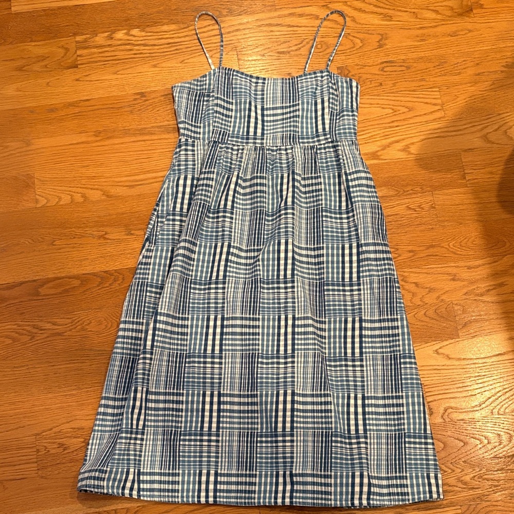 J. Crew Indigo Patchwork Dress - image 2